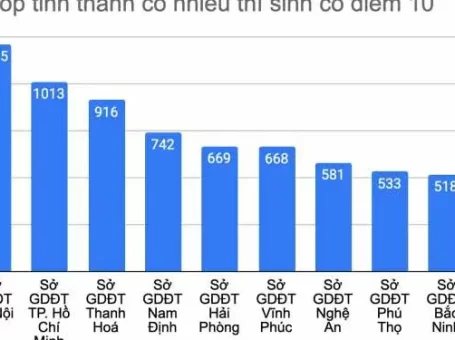 Hà Nội có nhiều thí sinh đạt điểm 10 nhất cả nước